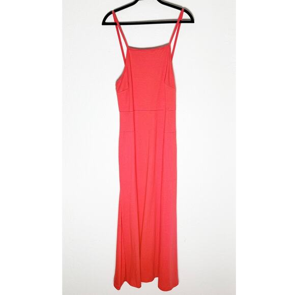 Free People FP Beach Women's Tank Cotton Maxi Dress Cover Up Side Slits NWT L - Picture 1 of 8